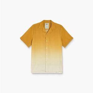 OAS Men's Casual Shirt - Mustard and Cream